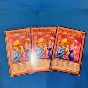 Yugioh Card Toon Gemini Elf Earth Type Monster 1st Edition 1996 ThreeStockNWOTS